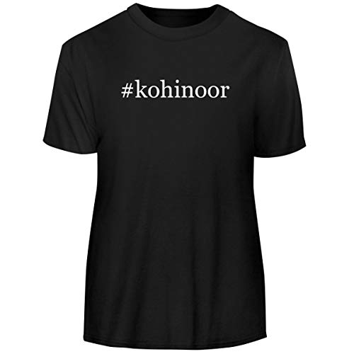 One Legging it Around #Kohinoor - Hashtag Men's Funny Soft Adult Tee T-Shirt, Black, X-Large