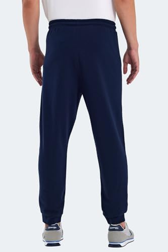 Slazenger ONLY IN Erkek Fermuar Cepli Lacivert Eşofman Altı - Görsel 5