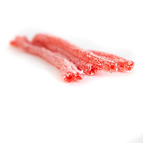 Sour Punch Straws Chewy Candy, Strawberry Flavored Sour Candy, 2Oz Tray (24 Pack) #TOP4
