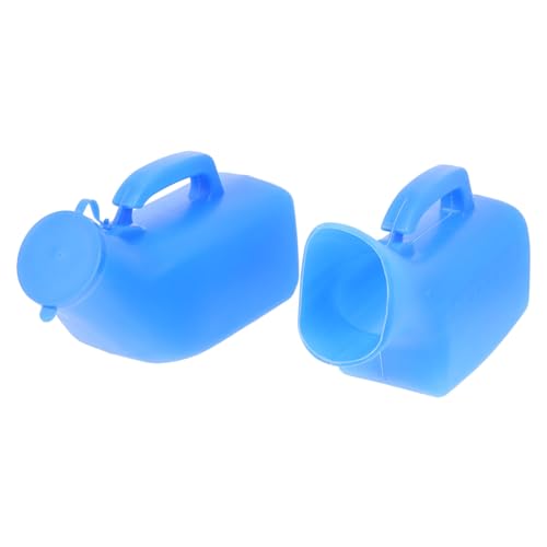 COLLBATH Elderly and Men's Urinal Bottles 2pcs Thickened Car Pee Containers Leakproof Abs Easy Handling Design