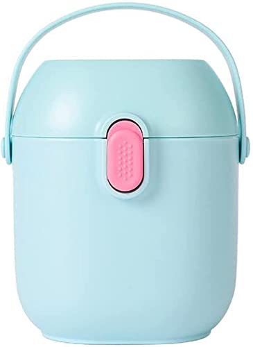 ミルクパウダーボックス ベビー 粉ミルクケース 離乳食 容器 離乳食ケース離乳食保存容器 ディスペンサー フードボックス 携帯用ベビーアクセサリー 赤ちゃん ベビーお出かけ用 スカイブルー