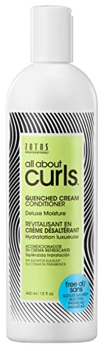 All About Curls Quenched Cream Conditioner/ Free of SLS/SLES Sulfates, Silicones & Parabens/ Color-Safe, 15-Ounce, clear (903239)