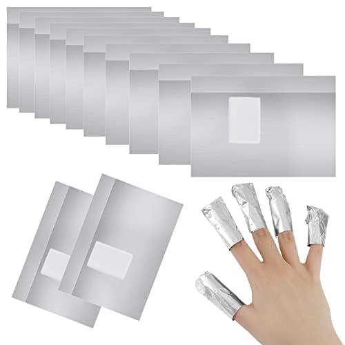 200 Stück Nagellack Remover Wraps Nail Polish Pads Aluminiumfolie Nagellackentferner Folien einfachen entfernen von Gel