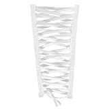 lyy-biuty Women Wedding Dress Satin Corset Back Kit Adjustable Fit Zipper Replacement White Satin Corset Back Kit for Prom Dresses Party