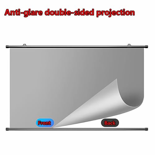Pantalla manual antirreflejo para proyector 60 pulgadas miniatura 4