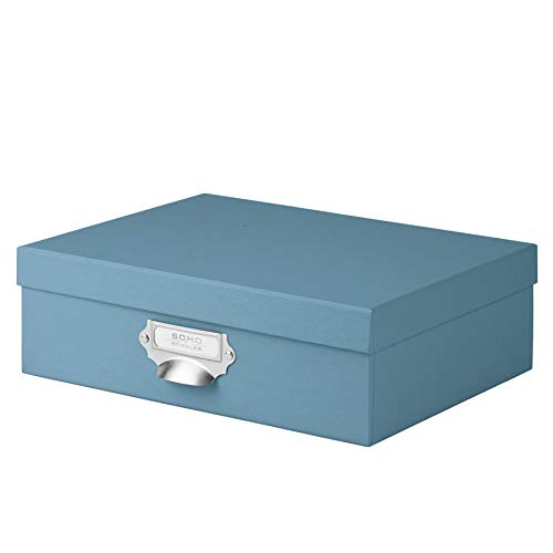 S.O.H.O. 1343452150 Denim índice de caja de almacenamiento con asa y soporte