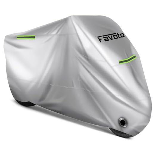 Favoto Abdeckplane | Verbesserte Version | Motorradabdeckung Motorrad