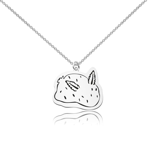 WUSUANED Sea Bunny Necklace Cute Marine Bunny Jewelry Ocean Animal Gift Sea Bunny Lover Gift Rabbit Lover Gifts