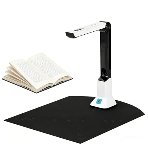 Scanner de documents portable A2 anti-courbure pour numérisation de livres