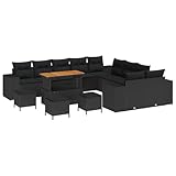 Grand espace de rangement : sous chaque module de siège, il y a des compartiments pour les coussins, les couvertures ou les accessoires de jardin - dans un sac de rangement étanche supplémentaire pour garder tout au sec
