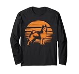 Design Rétro Chien Inuit Du Nord Manche Longue
