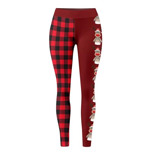 Leggings de mujer en tejido suave elástico alto de Navidad 4