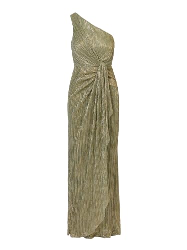Image of Adrianna Papell One Shoulder Pleated Draped Starburst Gown