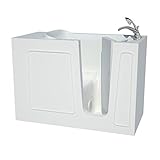 Spa World Venzi Vzb2653rwa Artisan Rectangular Air Jetted Walk-In Bathtub, 26x53, Right Drain, White Spa World Venzi Vzb2653rwa Artisan Rectangular Air Jetted Walk-In Bathtub, 26x53, Right Drain, White
