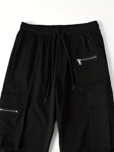 Image of TAGDO Men's Casual Techwear Drawstring Cargo Pants Hiphop Baggy Pants (2024)