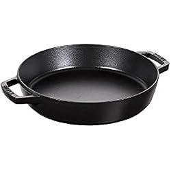 STAUB 両手フライパン ラウンド 20cm 黒 鋳物 深型 両手鍋 楽天市場