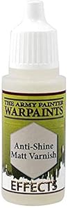The Army Painter Anti Shine Matt Varnish for Miniature Painting - After Quickshade Matte Top Coat Acrylic Varnish for Miniatures - Matte Finish for Acrylic Model Paint, 18ml, Dropper Bottle
