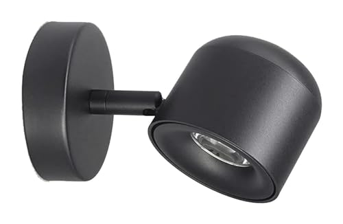 Lámpara de pared ajustable LED moderna en metal con brazo orientable para lectura de cabecera