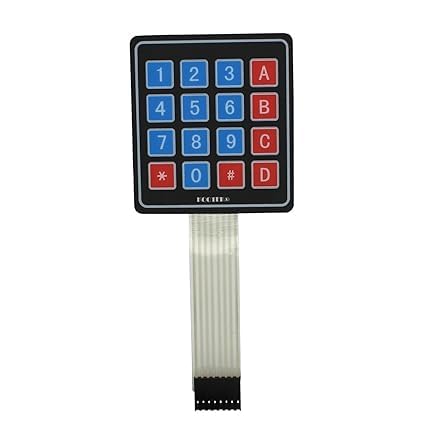 SP Electron Pack of 1 Pcs Matrix Keypad Membrane 16 Key Switch for Arduino 4 x 4 Sizes Module-image-29
