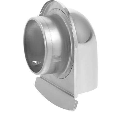 VILLFUL Chapeau de Ventilation de Toit Acier Inoxydable Protection Anti-pluie et Anti-vent Capot Rond Échappement Extérieur et Facile à Installer