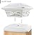 Davinci Lighting Flexfit Solar Outdoor Post Cap Lights - Includes Bases for 4x4 5x5 6x6 Wooden Posts - Bright LED Light - Pearl White (2 Pack)