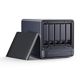 MINISFORUM AI NAS N5 、AMD Ryzen7 255、5ベイ デスクトップNAS、128GB SSD(MinisCloud OS搭載)、AMD Radeon 780M、HDMI 2.1/USB4x2/OCulink、10GbE+5GbE デュアルネットワークポート、144TB大容量対応 小型ゲーミングPC