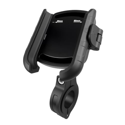 Image of Bike Mobile Mount for Riding & Navigation, 360 Full Rotation, Quick Lock Release System, Shockproof Anti-Slip Clamp, Universal Fit for Motorcycle & Scooty