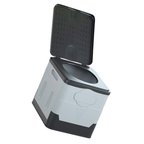 WOONEKY Inodoro Plegable Portátil Emergencias y Camping Wc Seco de Viaje Adultos Inodoro de Exterior con Bolsa de Almacenamiento y Actividades al Aire