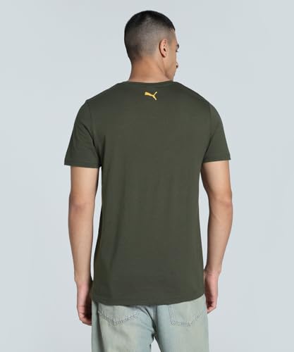 Image of Puma Men's Solid Essential Outline Graphic Classic Fit Tees