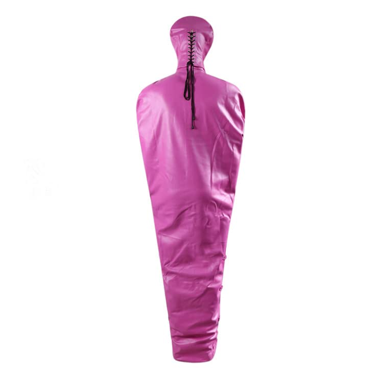 leder schlafsack bodybag HSDwerwh Bondage Bag SM Bondage Body Bag Mit Maske Frontreißverschluss BDSM Schlafsack Set Gesichtsmaske Und Handschellen Fesseln Erotik Bondage Bag Saunasack Für Männer Und Frauen(Pi Drogerie & Körperpflege Amp Stack Color:Vivid´n´Sun Das Geheimnis der schwarzen