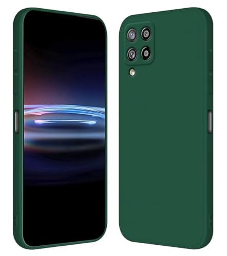RankOne Funda para Samsung Galaxy A42 5G (6.6' Inches) Carcasa de Silicona de TPU Suave - Verde Oscuro