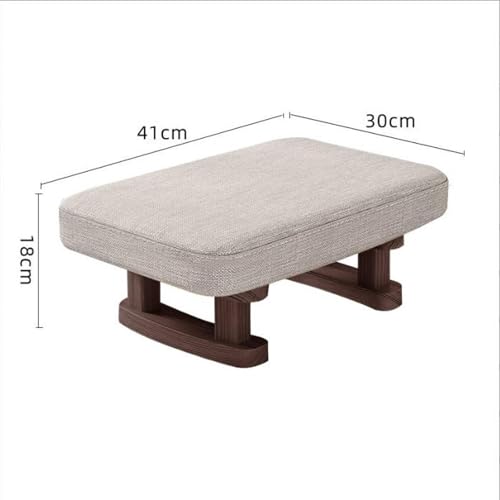 Petit repose-pieds ottoman bas 40x30x18 cm rectangulaire pour studio - 3