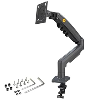 Ergosolid Supporto per Monitor PC, Monitor, Braccio articolato ergonomico, Molla a Gas, 17-30 Pollici, VESA 75 mm e 100 mm, Girevole a 360°