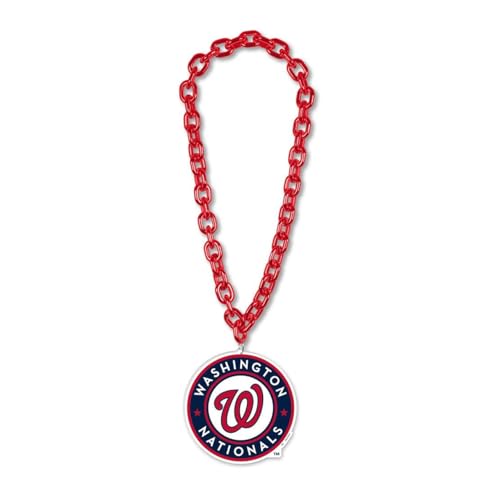 Collier à grande chaîne Washington Nationals grand maillon bijoux de sport baseball