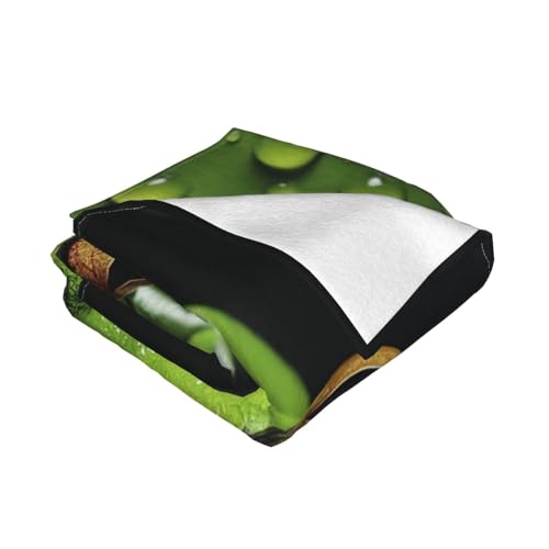 Plaid micro polaire ultra doux et léger pour canapé et lit 127x101 cm - 8