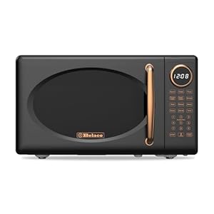 Belaco 20L Microwave, Digital Display, 8 presets with Auto Defrost, 800W Microwave Oven, 10 Power Levels, Luxury & Retro Design, Easy Clean
