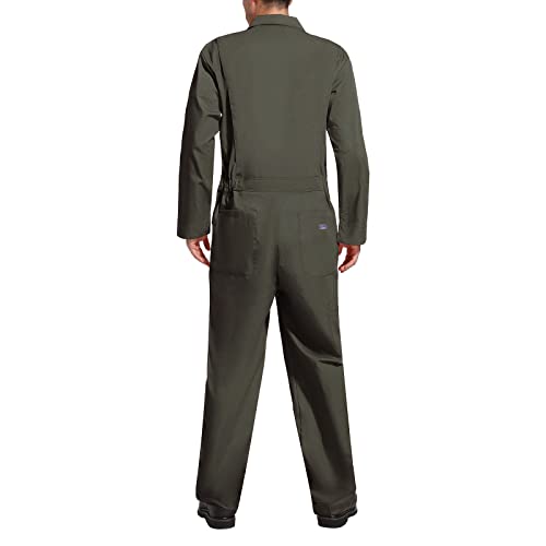 HISEA Men's Long Sleeve Coverall, Stain & Wrinkle Resistant Mens Work Coverall with Multi Pockets