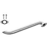 JMCHstore Header Pipe for Monster Mega Moto MMB80 MMB105, Phatmoto Gas Bike, Motovox MBX10 Orxyearth Dirt Kids Mini Bike Lifan 79cc/105cc Engine MMK80 Go Kart (Silver)