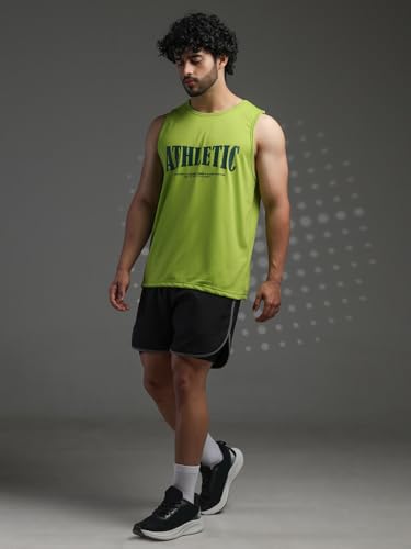 Image of CHKOKKO Sleeveless T Shirts Gym Vest for Men Workout Graphic Printed Premium Cotton Blend Tank Top for Man Running Vest Sando Gym Wear Lightweight Breathable Casual Summer Wear Boys