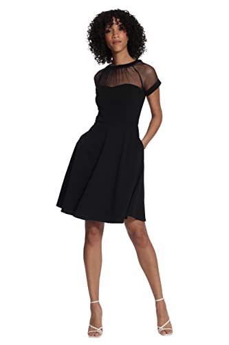 Image of Maggy London Women's Illusion Dress Occasion Event Party Holiday Cocktail Guest of Wedding.