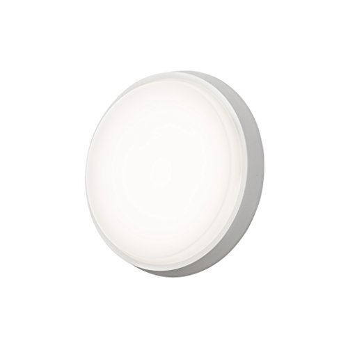 Lámpara de pared para exteriores Konstsmide Gnosjö blanca aplique aluminio 17,5cm