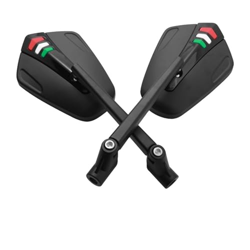 Espejos Retrovisores Plegables para Motocicleta, Retrovisores De 8/10mm para Hon&da, para Yam&aha, para Suzuki, para Ve&SPA, Scooter Bicicleta Ciclomotor Espejos Laterales