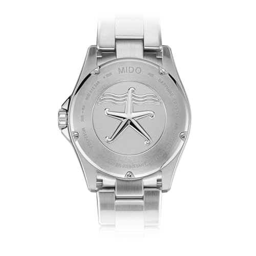Image of MIDO Ocean Star 200C - Swiss Automatic Diving Watch for Men - 42.5mm Stainless Steel Case - Rotating Ceramic Bezel - Wave-Design Dial with Day,Date Calendar