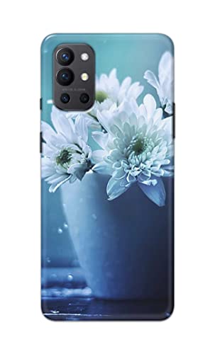 Image of PRINTFIDAA Flowers in The Glass On The Table Printed Designer Hard Back Case Cover for OnePlus 9R -(TY) MVN1002