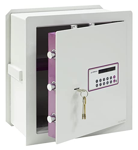 ARREGUI Forma Evolution 151070 Coffre-fort encastrable avec serrure à clé et à code | Coffre-fort double sécurité à emmurer | Coffre fort mural fond extensible|Installation facile|42 x 38,5 x 20/30 cm