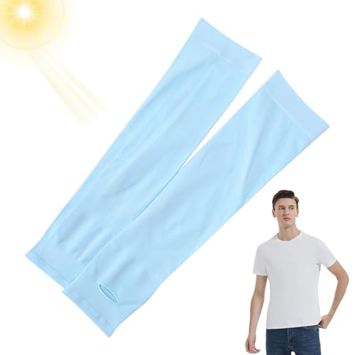 Manchettes pour UV, Manchons de Bras De Glacière - Elastic Sunburn Protector | Respirant UV Sun Protection Sports Manchons De Bras De Refroidissement pour Femmes, Hommes et Adolescents