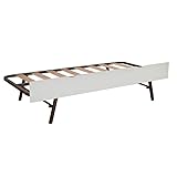 MUEMUE Cama de Arrastre elevable MDF Blanco 80x190cm