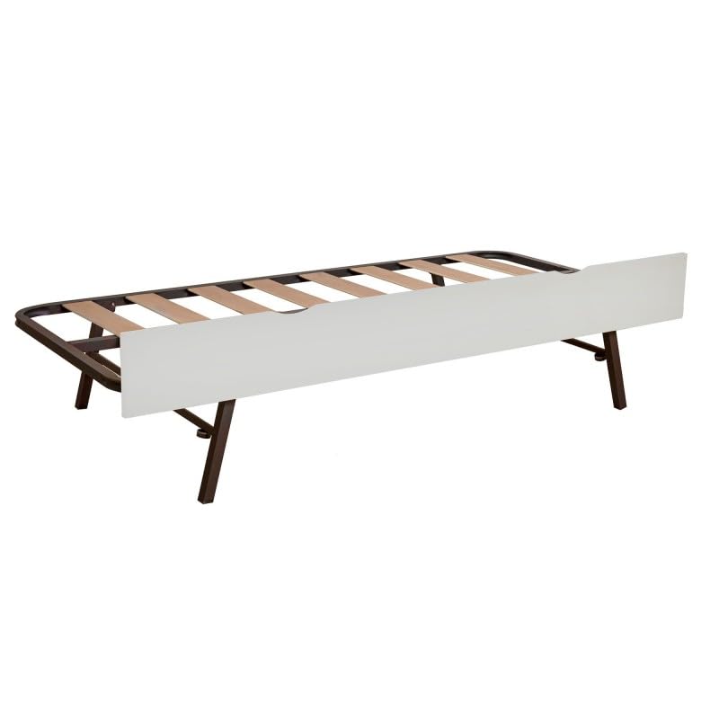 MUEMUE Cama de Arrastre elevable MDF Blanco 80x190cm