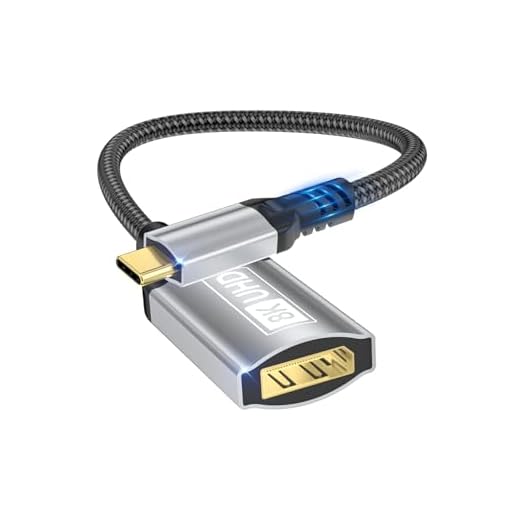 Nersligek USB C to DisplayPort Adapter, 8K Type-C Male to DisplayPort 1.4 Female, 8K@60Hz, 4K@144Hz, 4K@120Hz Dynamic HDR Thunderbolt 4/3 to Display Port for iPhone 16/15Series, MacBookPro, Galaxy S24