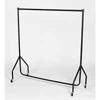 The Shopfitting Shop TALL Clothes Rail 5ft Long x 7ft High Garment Rail HEAVY DUTY Designed for longer garments